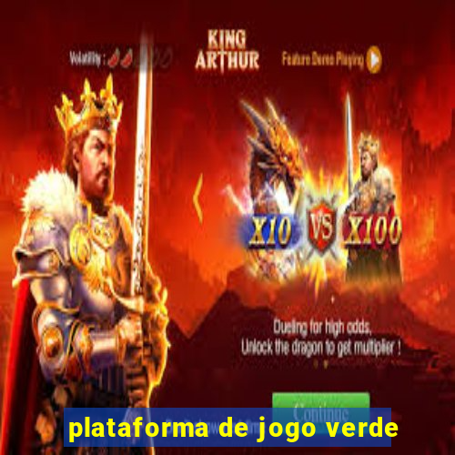 plataforma de jogo verde